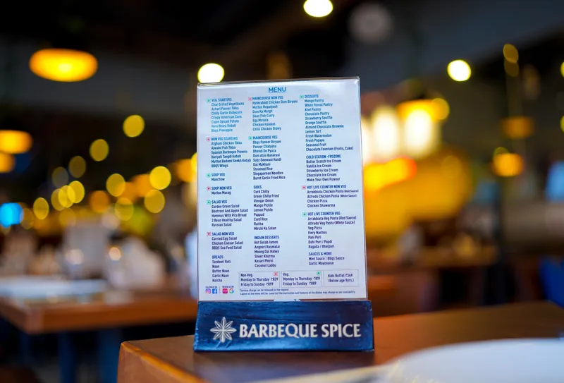 Inside Barbeque Spice restaurant